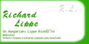 richard lippe business card